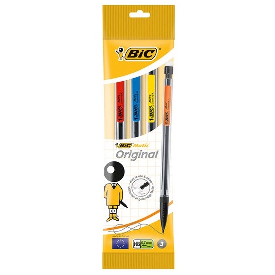 Bic Set Creioane Mecanice Matic Classic 0.7mm Punga Cu 3 Bucati 155699